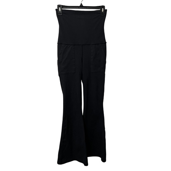 Aerie OFFLINE Womens Hugger Flare Leggings High Rise Black Size Small - Picture 1 of 7